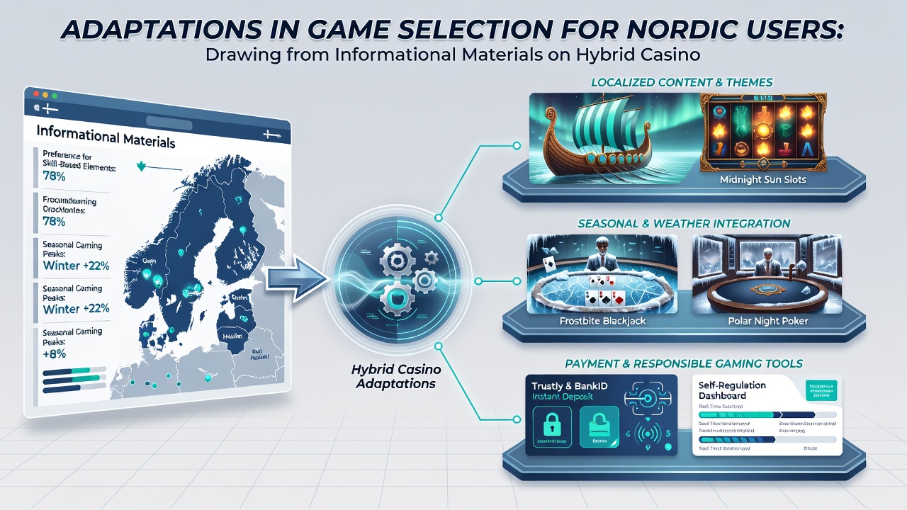 Nordic players engaging with adapted hybrid casino games on mobile and desktop platforms